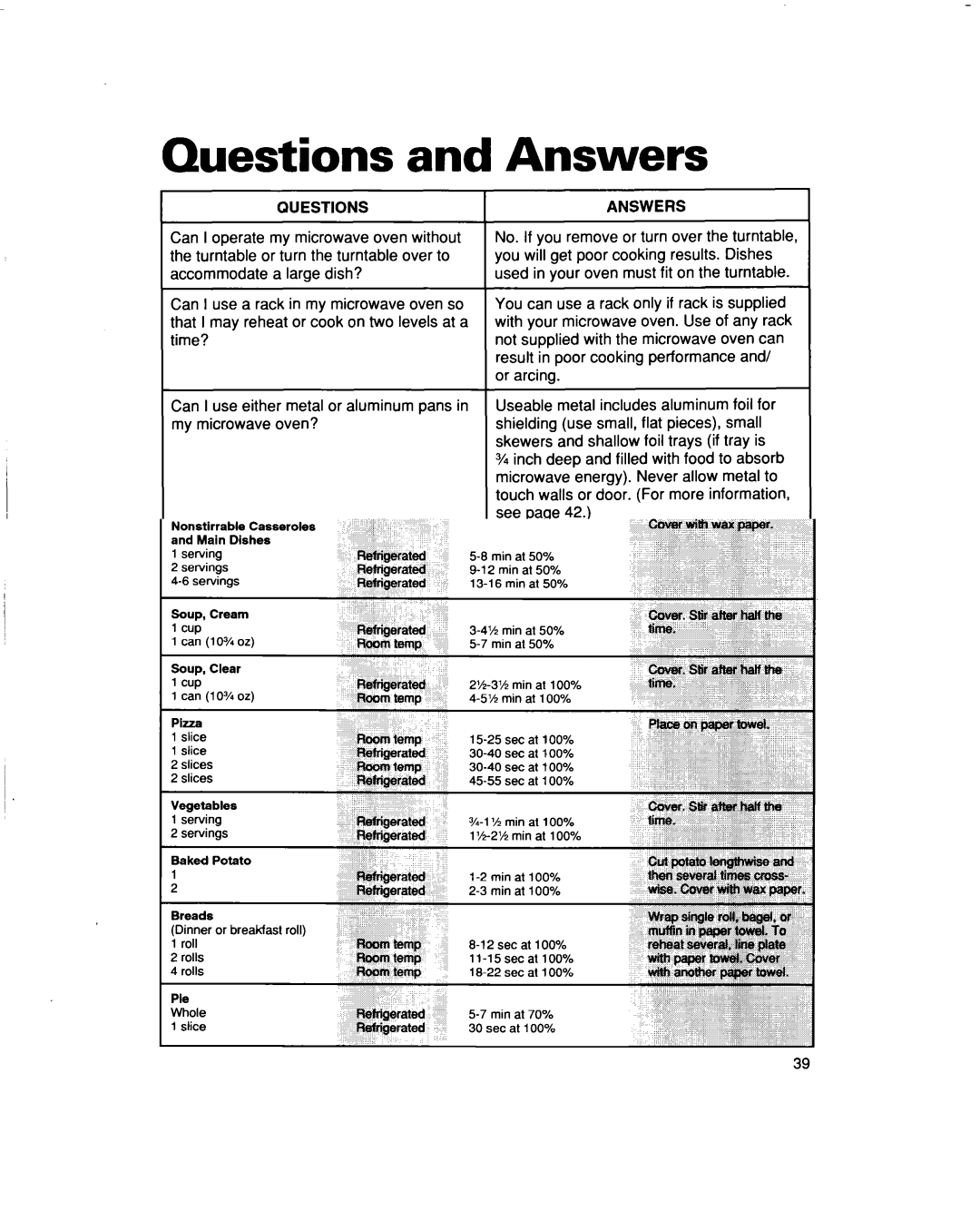 Whirlpool MT5120XAQ installation instructions Questionsanswers 