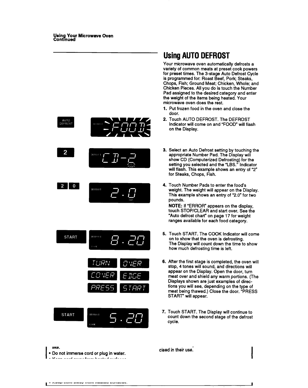 Whirlpool MT6901XW, MT6120XY, MT69OOXW manual UsingAUTODEFROST 