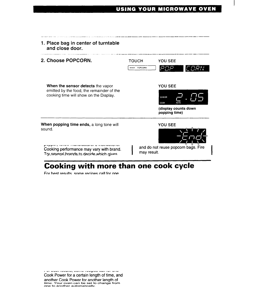 Whirlpool MT6125XBB/Q installation instructions Touchyou see 