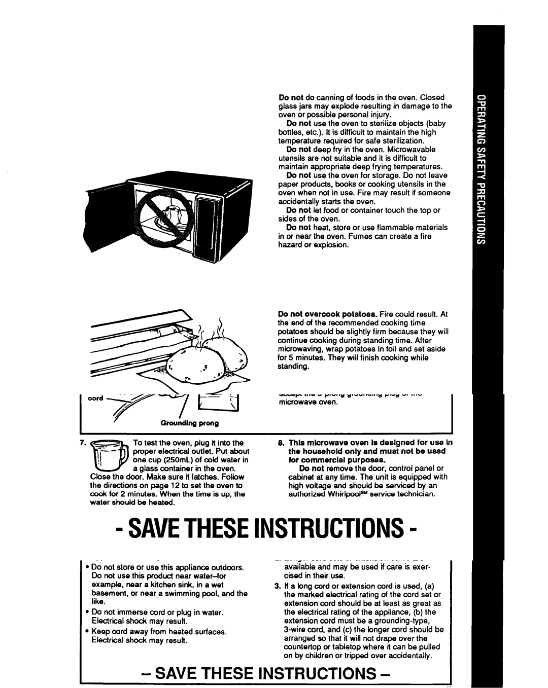 Whirlpool MT6900XW manual 