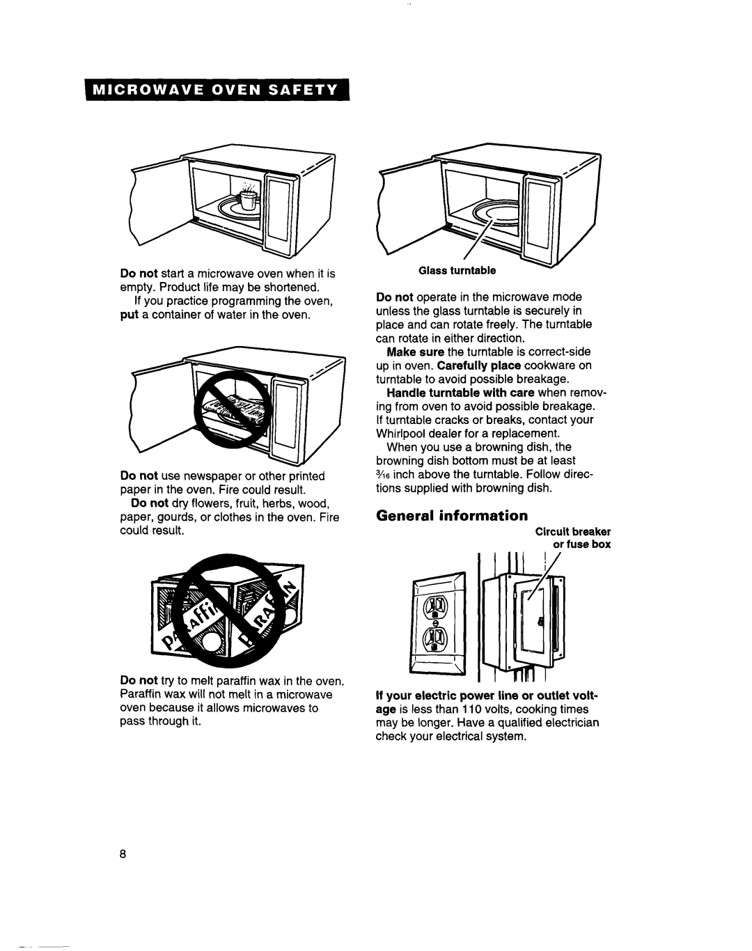 Whirlpool MT7073XD, MT7070XD installation instructions General information 