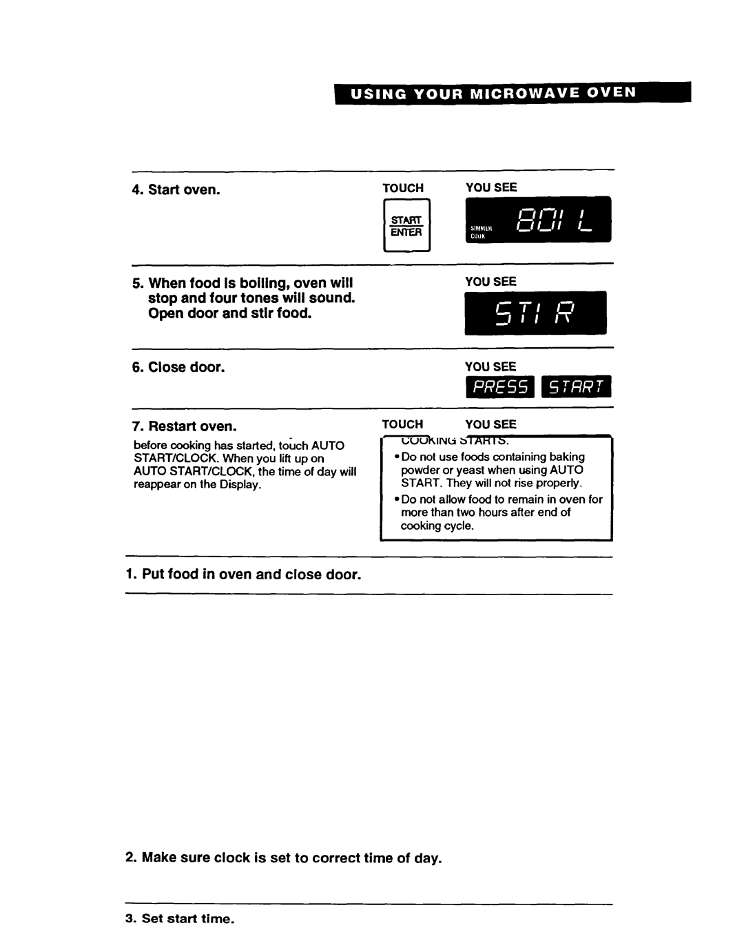 Whirlpool MT9160XBB warranty YOU see mm, Touch YOU see 