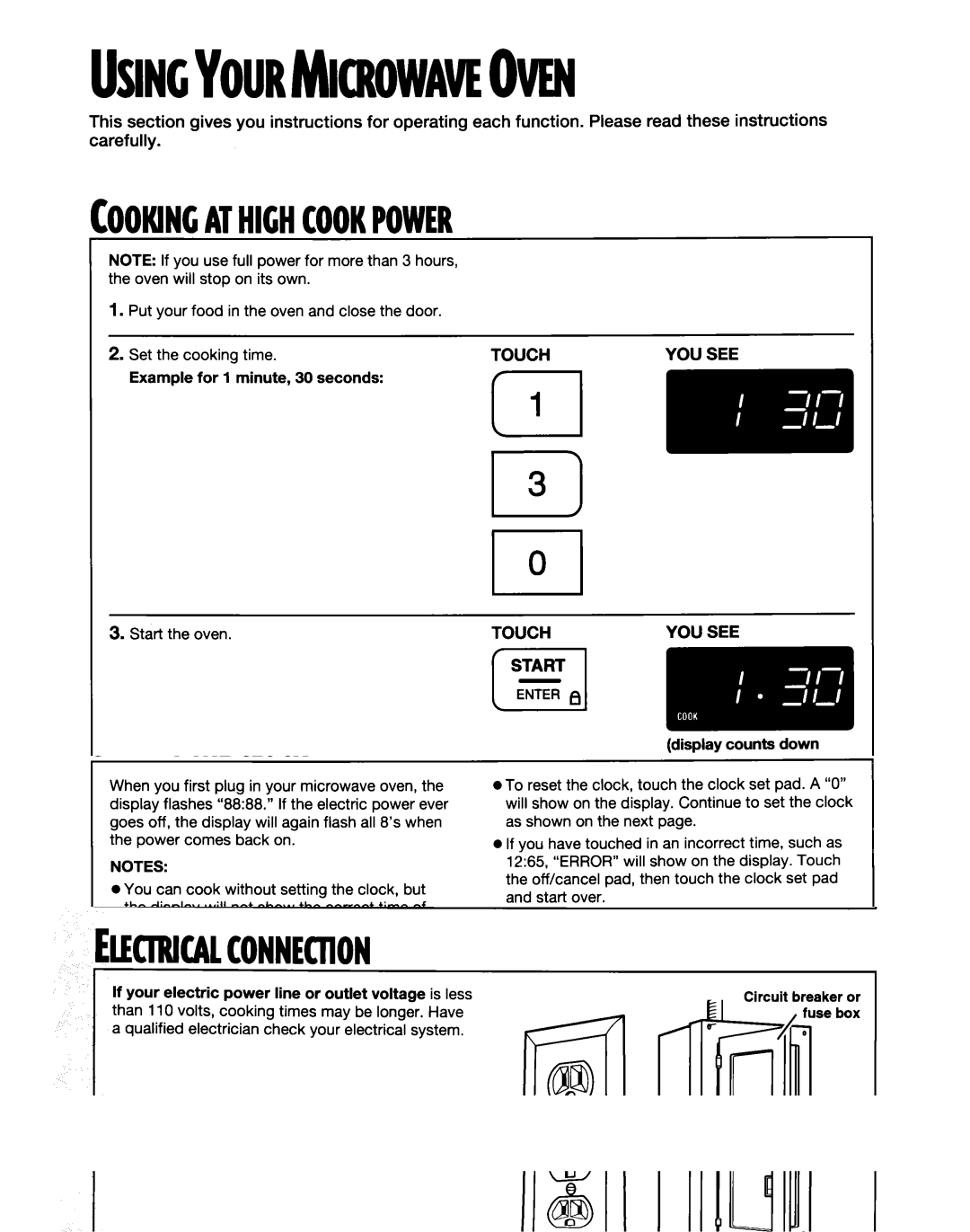 Whirlpool MT6120XE, MT9160XE installation instructions Usincyourmicrowaveoven 