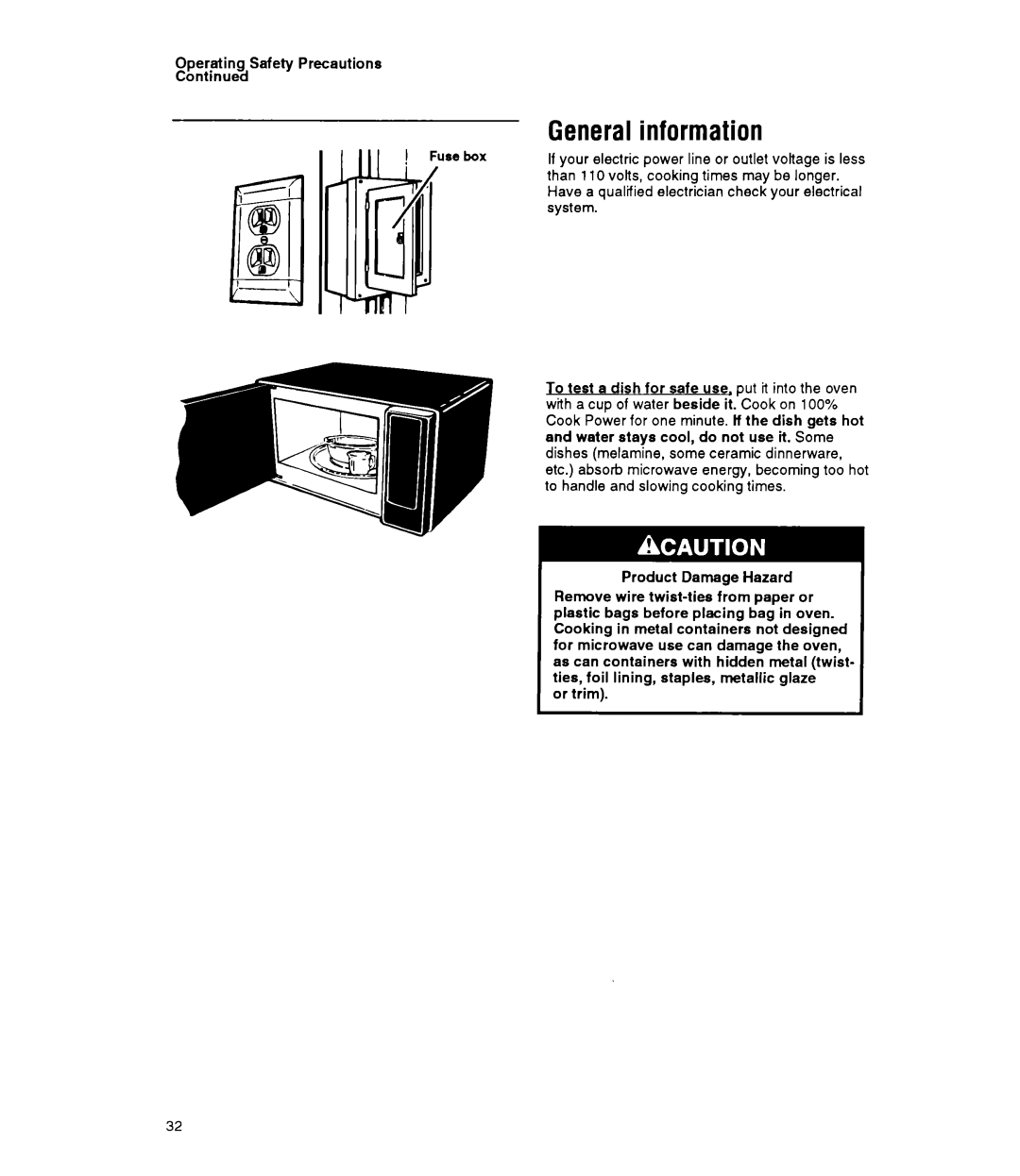 Whirlpool MT9160XY manual General information 