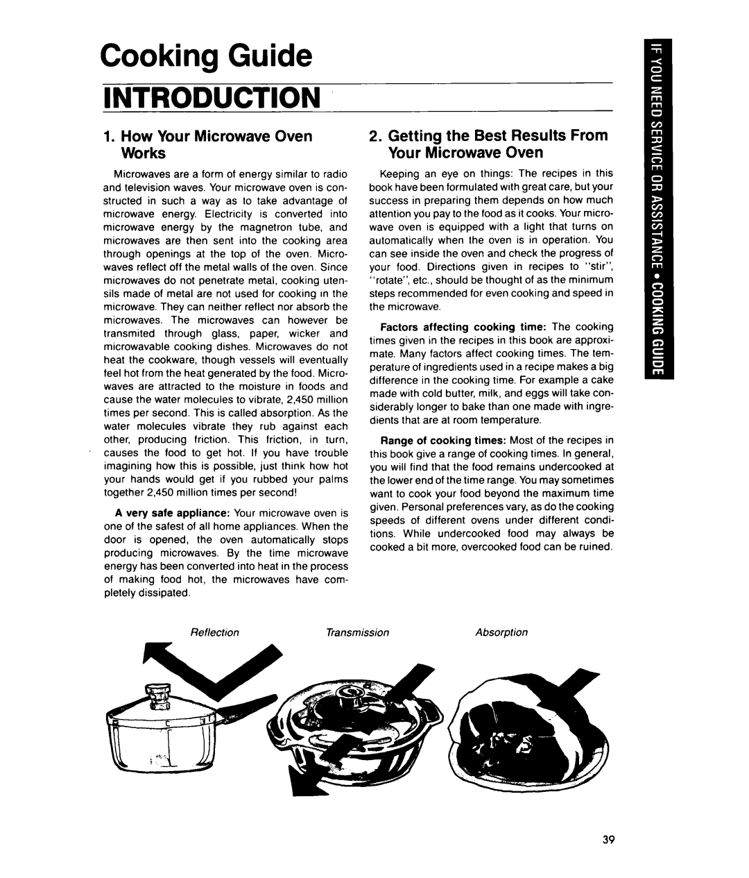 Whirlpool MTZ080XY user manual Cooking Guide, Introduction, How Your Microwave Oven Works 