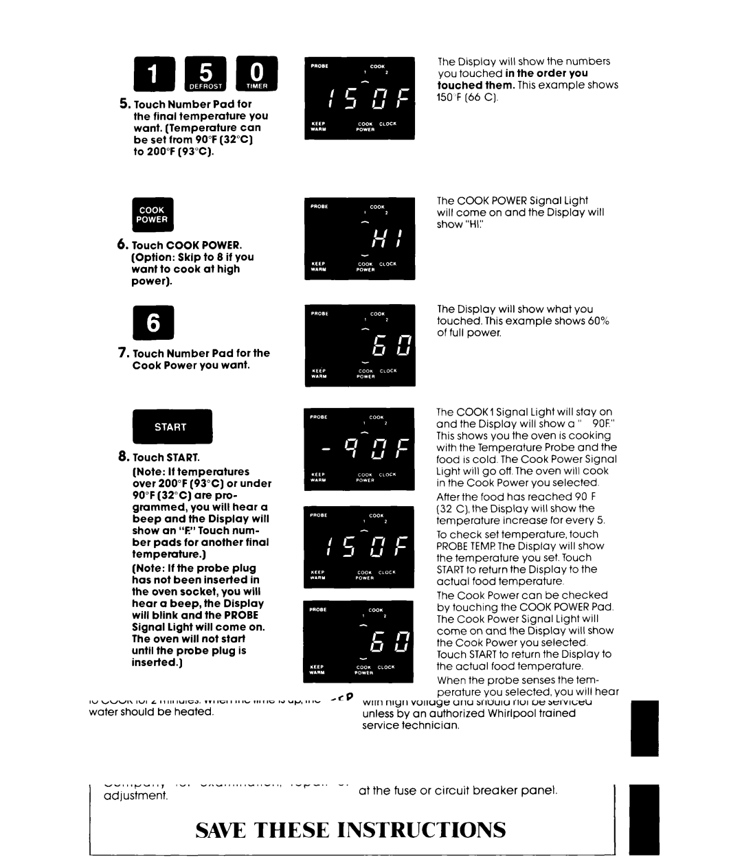 Whirlpool MW3500XM manual 