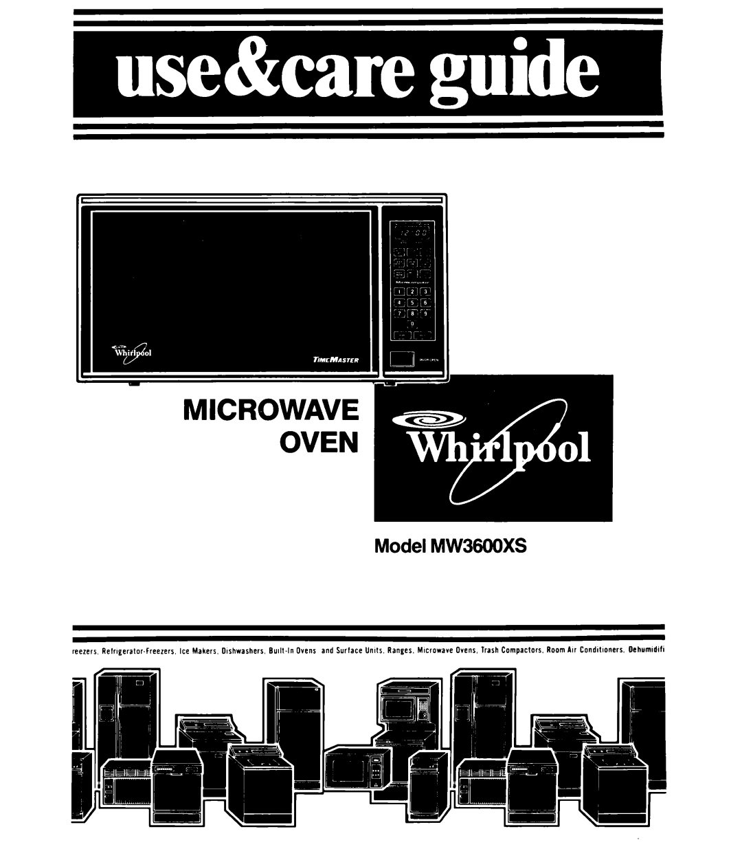 Whirlpool manual Model MW36OOXS 