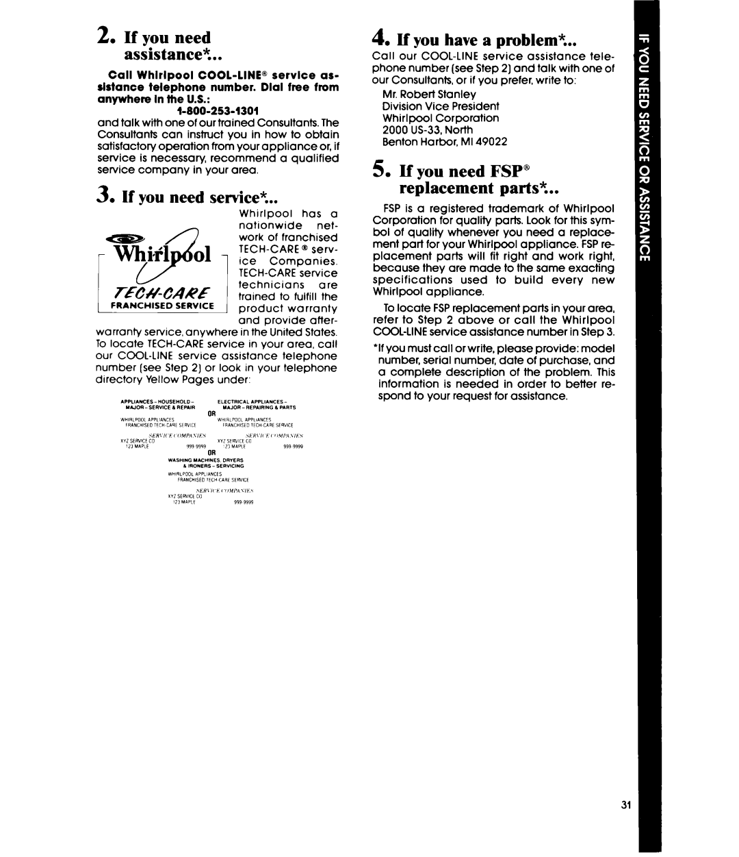 Whirlpool MW36OOXS manual If you need setice?, If you have a problem?, If you need FSP@ replacement parts? 