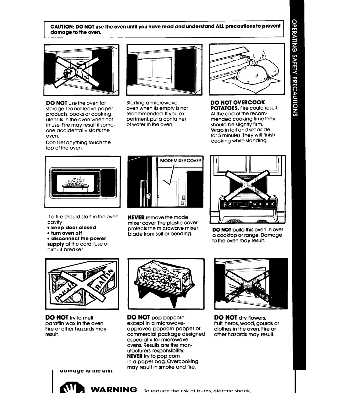 Whirlpool MW3OOOXP manual 