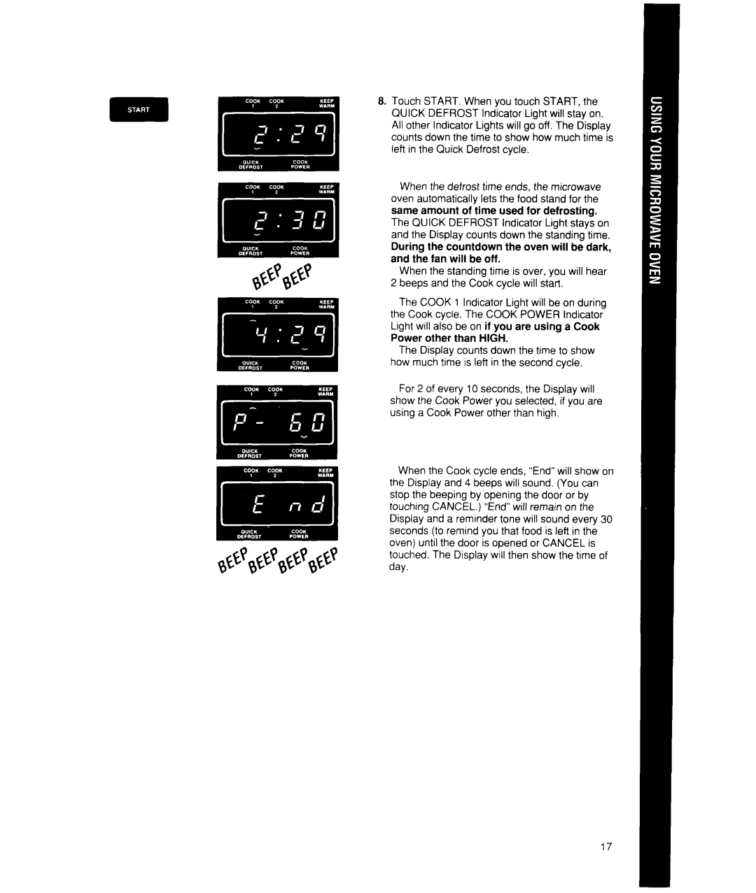 Whirlpool MW7400XW manual 