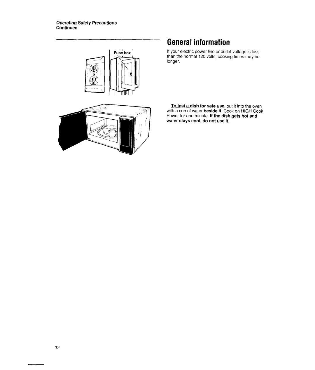 Whirlpool MW7400XW manual General information 