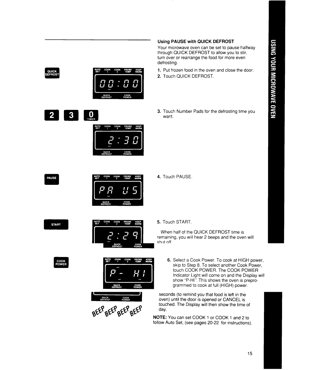 Whirlpool MW7500XW manual 