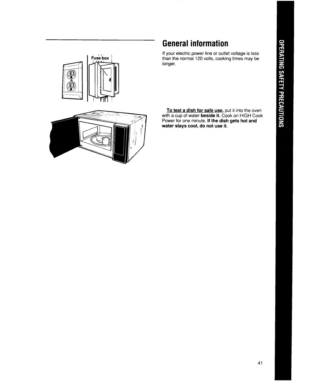 Whirlpool MW7500XW manual Generalinformation 