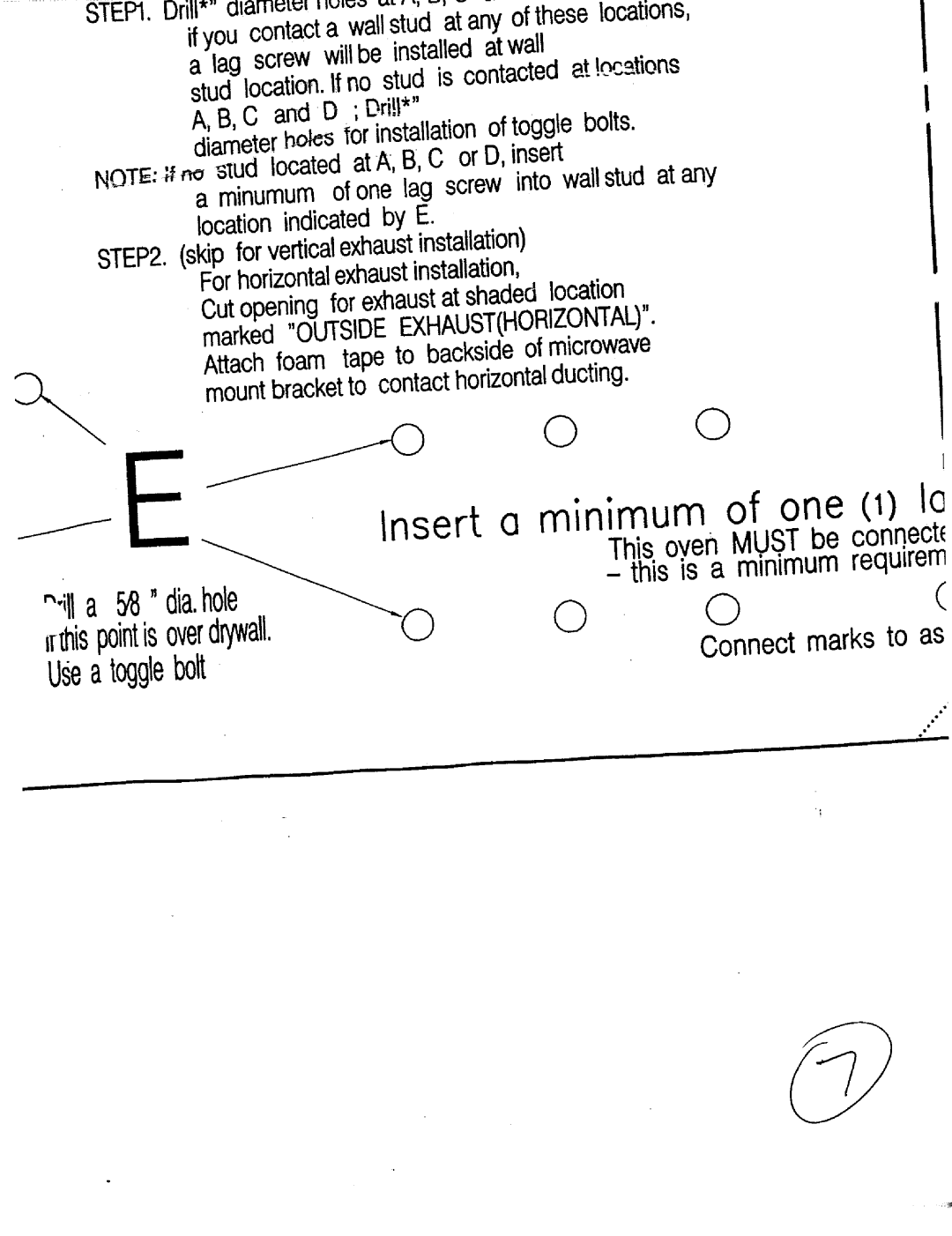 Whirlpool Ni-l30 manual Lnsert Minimum of one 1 la 