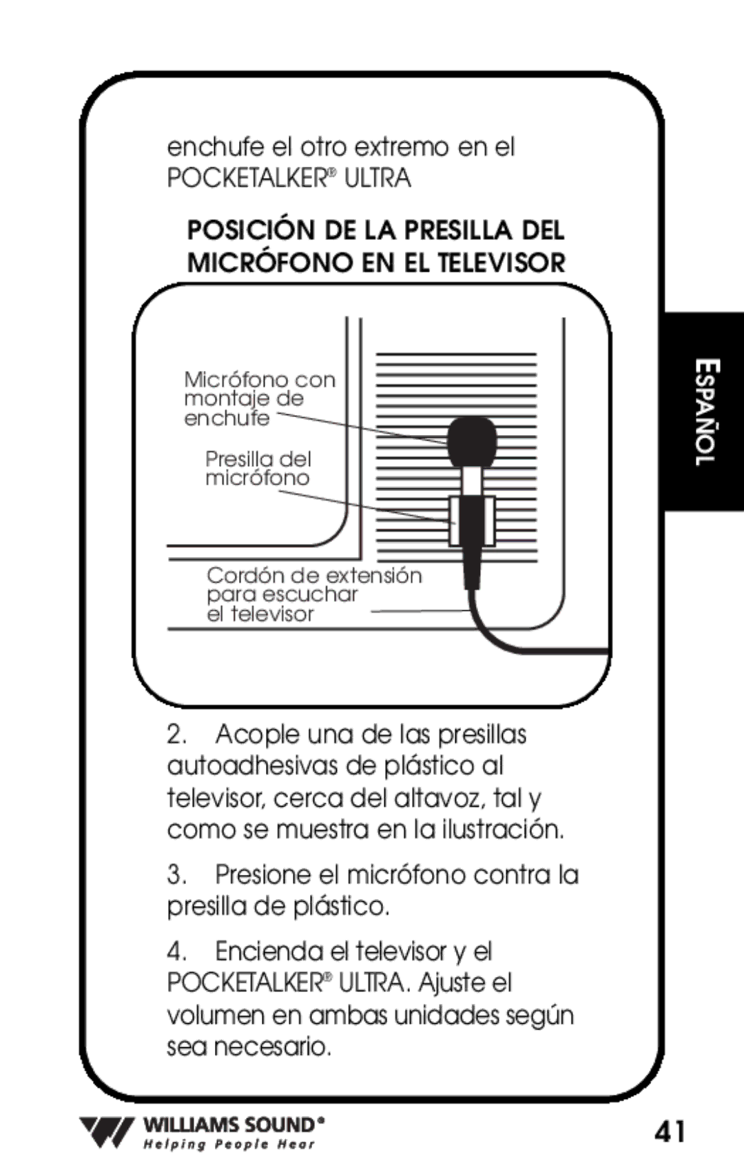 Whirlpool PKT D1 manual Enchufe el otro extremo en el 