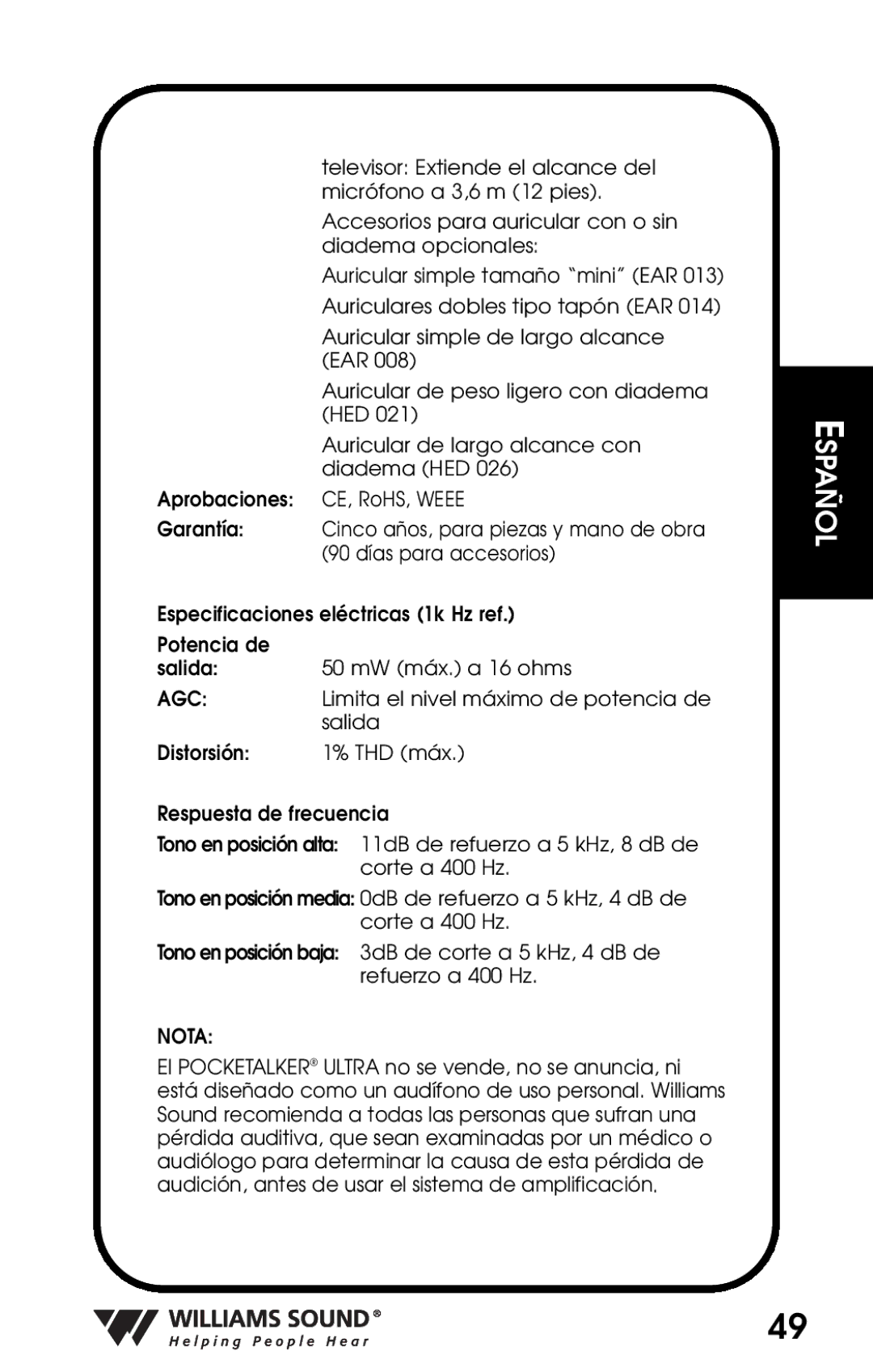 Whirlpool PKT D1 manual Agc 