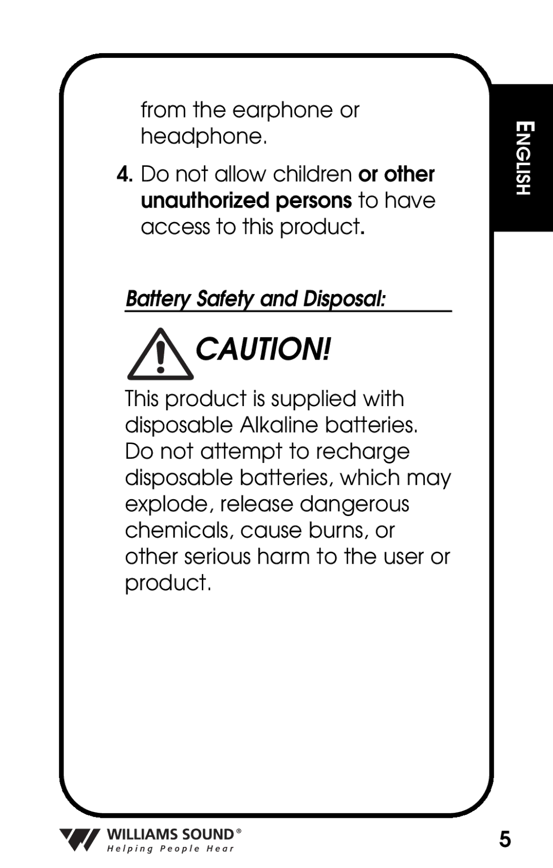 Whirlpool PKT D1 manual Battery Safety and Disposal 