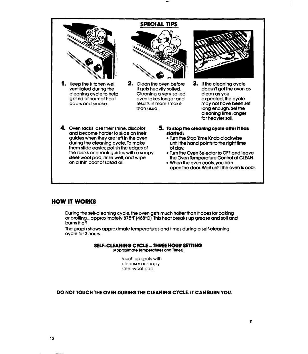 Whirlpool RB16OPXL warranty Special Tips, HOW IT Works 