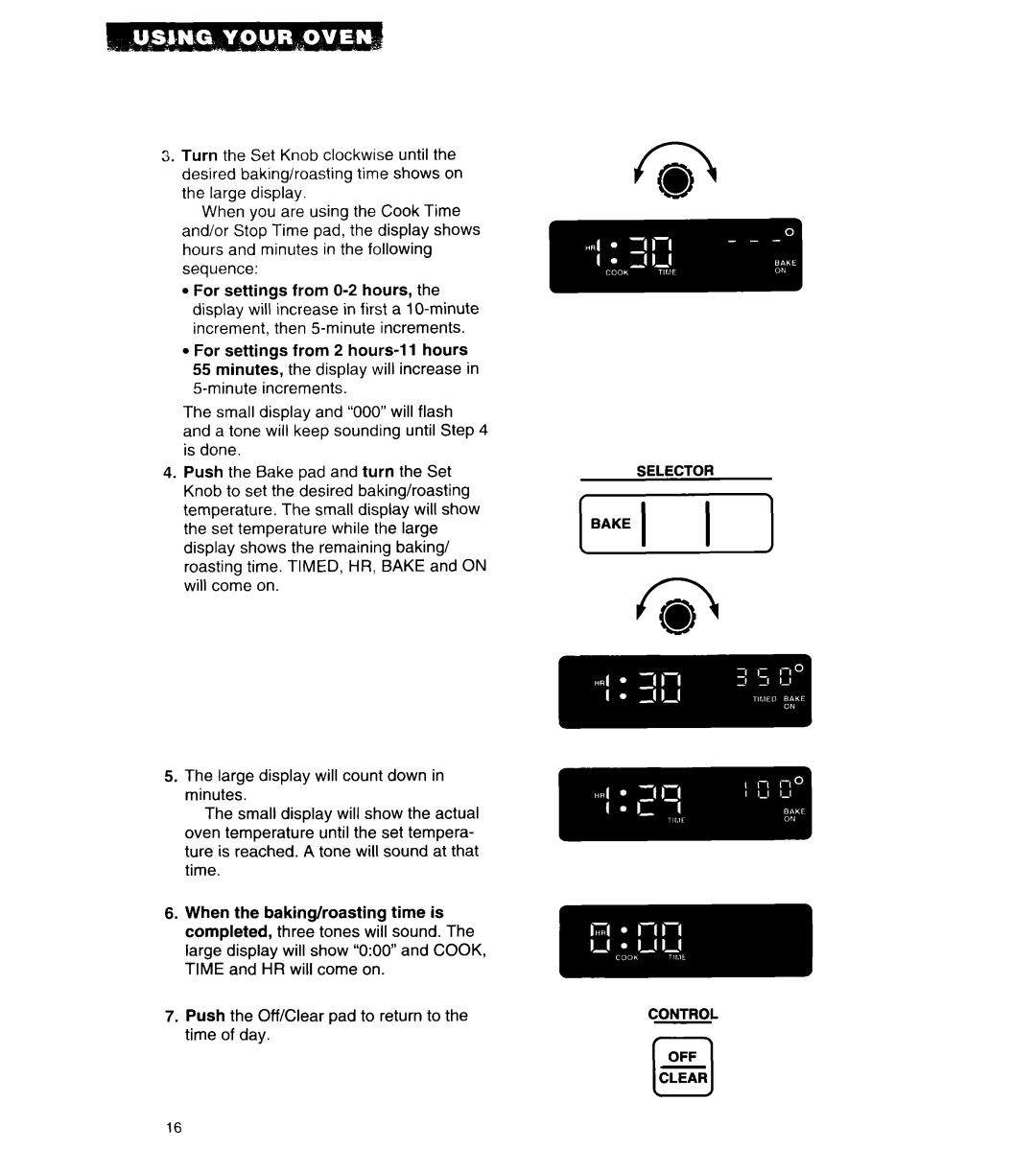 Whirlpool RB262PXA important safety instructions Control 0OFF 