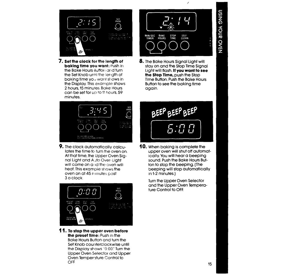 Whirlpool RB275PXK manual Off 