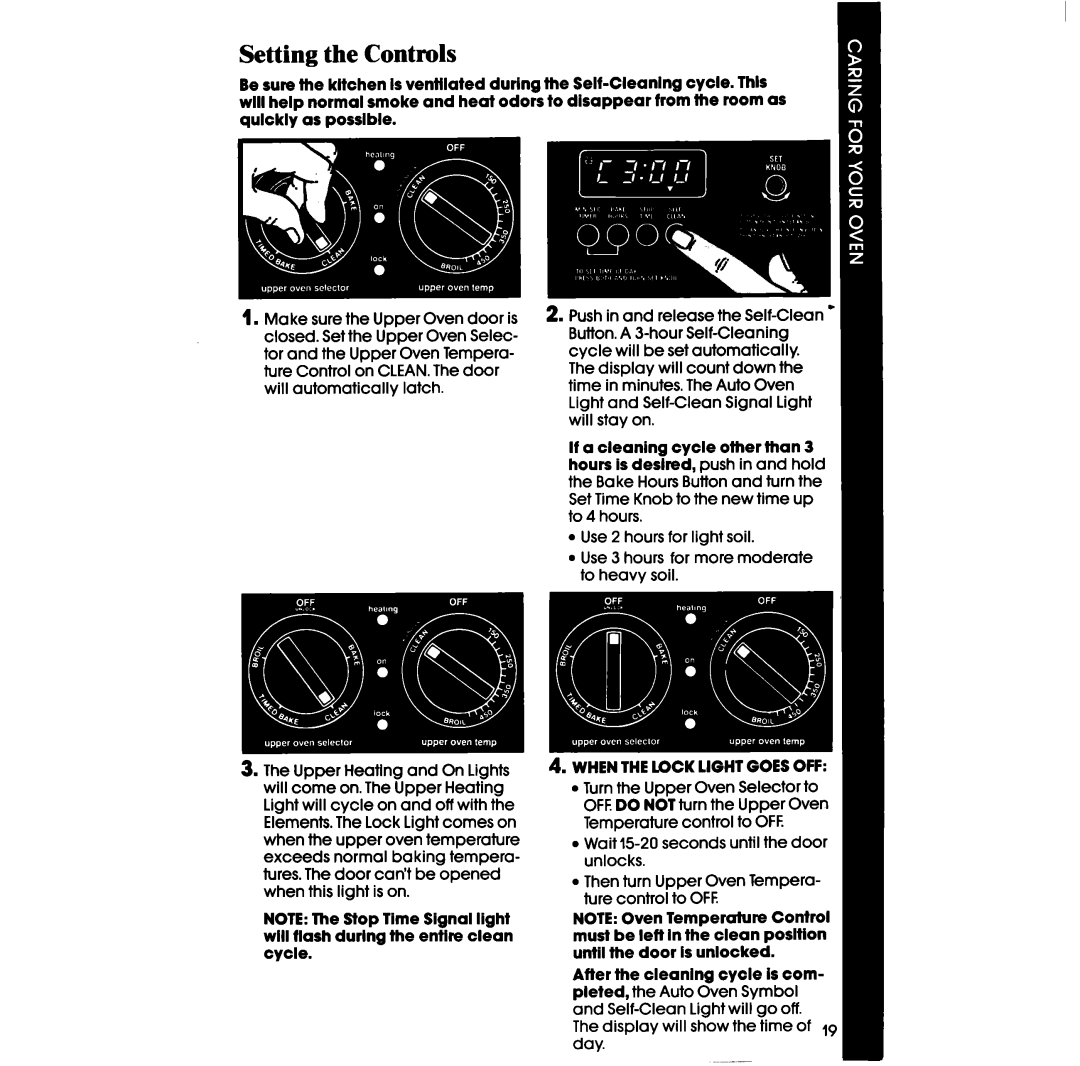 Whirlpool RB770PXT manual When Thelock Light Goes OFF 