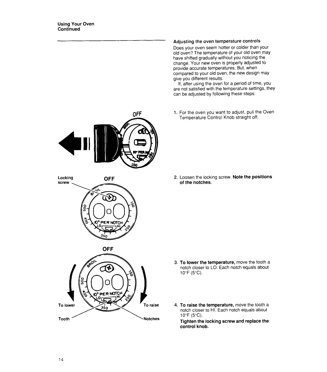 Whirlpool RB170PXX, RB770PXX, RB760PXX, RB160PXX manual Off 