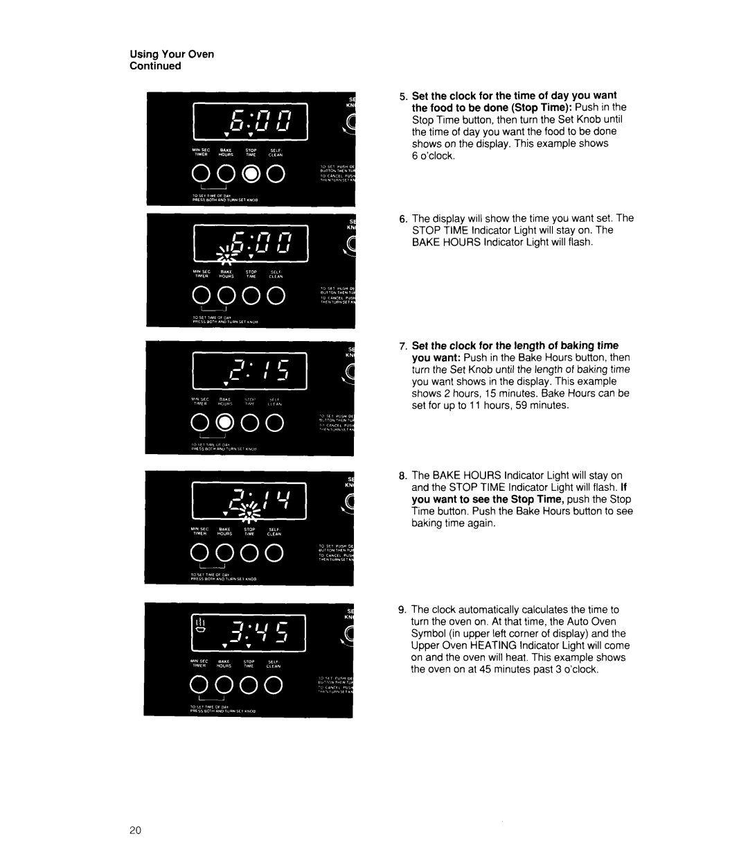 Whirlpool RB770PXX, RB760PXX, RB170PXX, RB160PXX manual Using Your Oven 