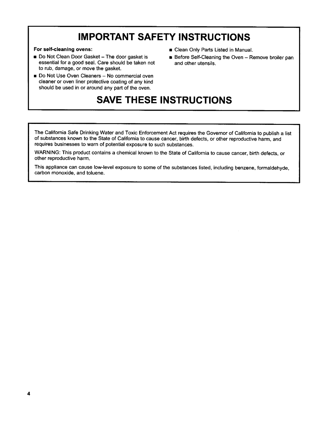 Whirlpool RBD306 manual Save Theseinstructions, Important Safety, Instructions 