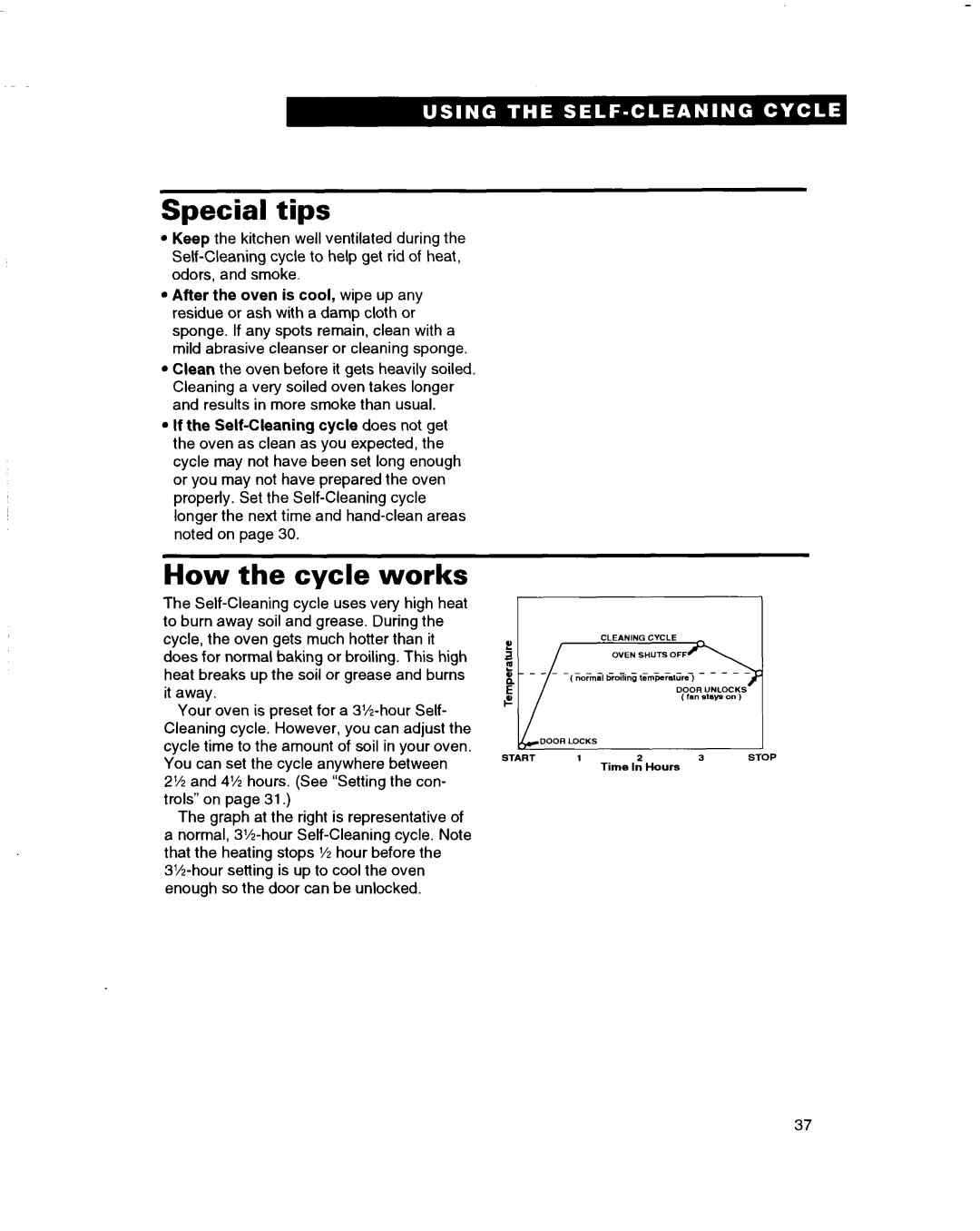 Whirlpool RBS240PD, RBS245PD, RBS305PD, RBS270PD, RBS275PD, RBD275PD, RBD245PD Special tips, How the cycle works, Doorlocks 