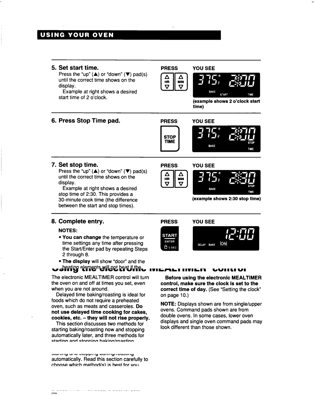 Whirlpool RBS307PD, RBS277PD, RBD307PD, RBD277PD warranty 30iminute cook time the difference 