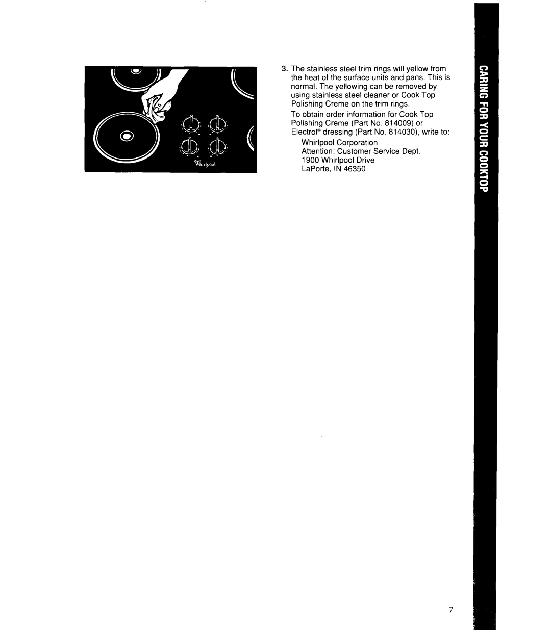 Whirlpool RC8330XT manual 