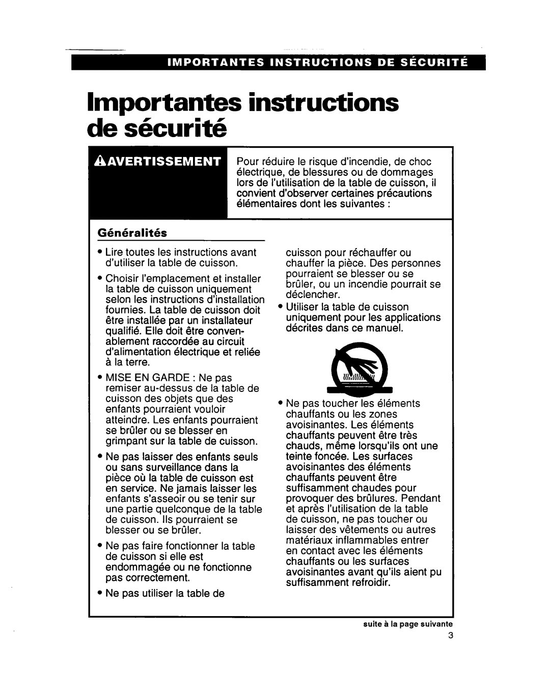 Whirlpool RC864OXB important safety instructions Importantes instructions de skurit6, Ght%alit&k 