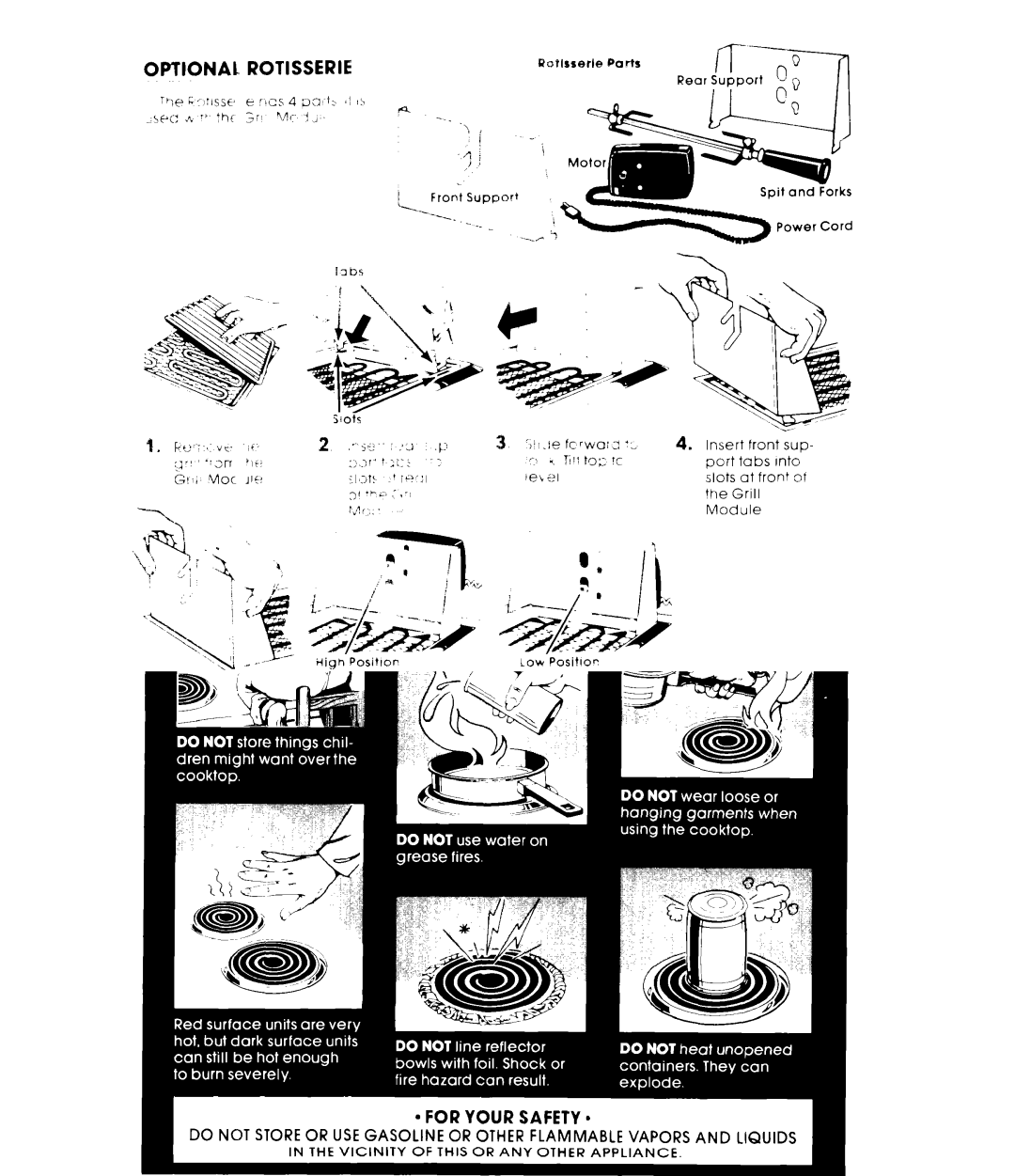 Whirlpool RC88OOXP warranty Optional Rotisserie, Qe i’ issE’ 