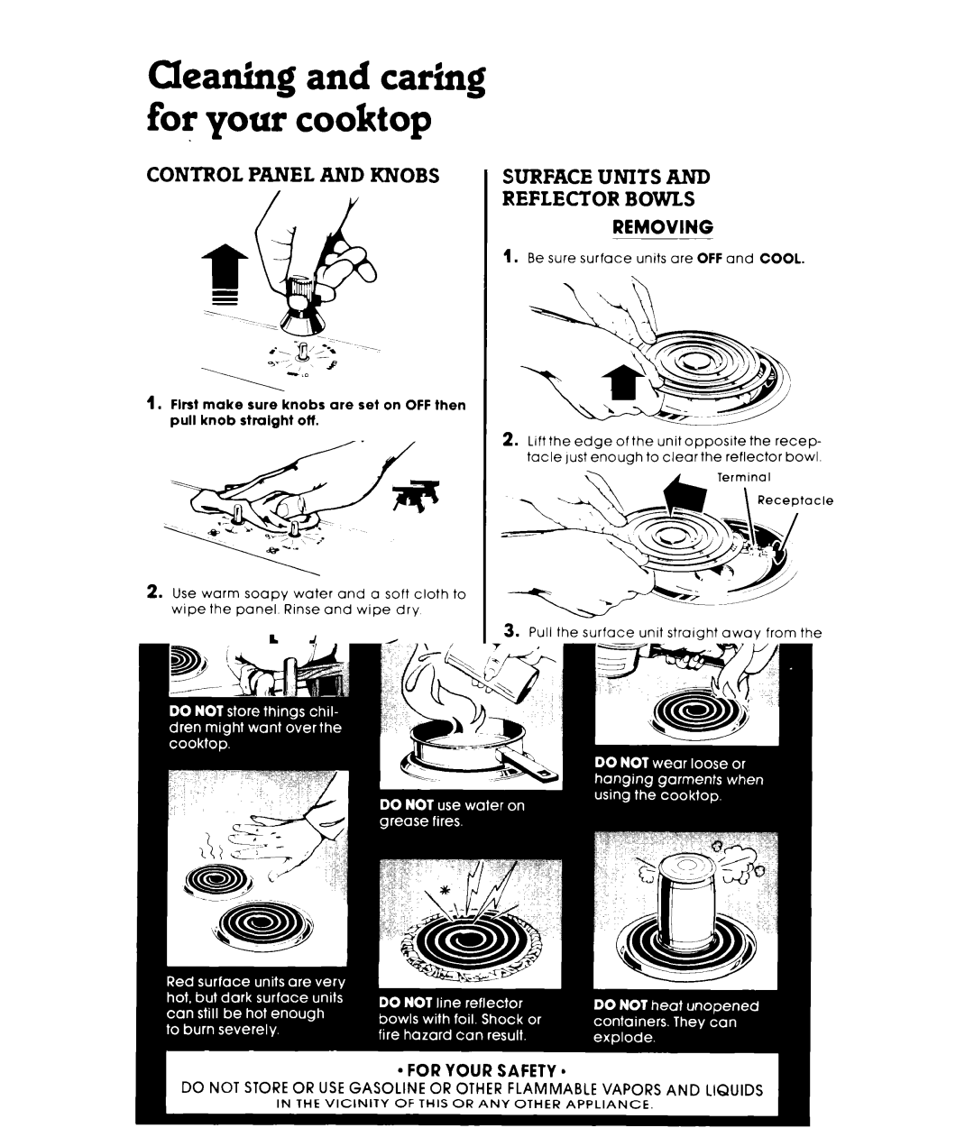 Whirlpool RC88OOXP warranty Removing, Replacing 