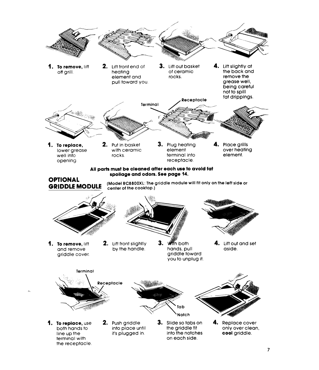 Whirlpool RC8300XL, RCBBOOXL warranty Optional 