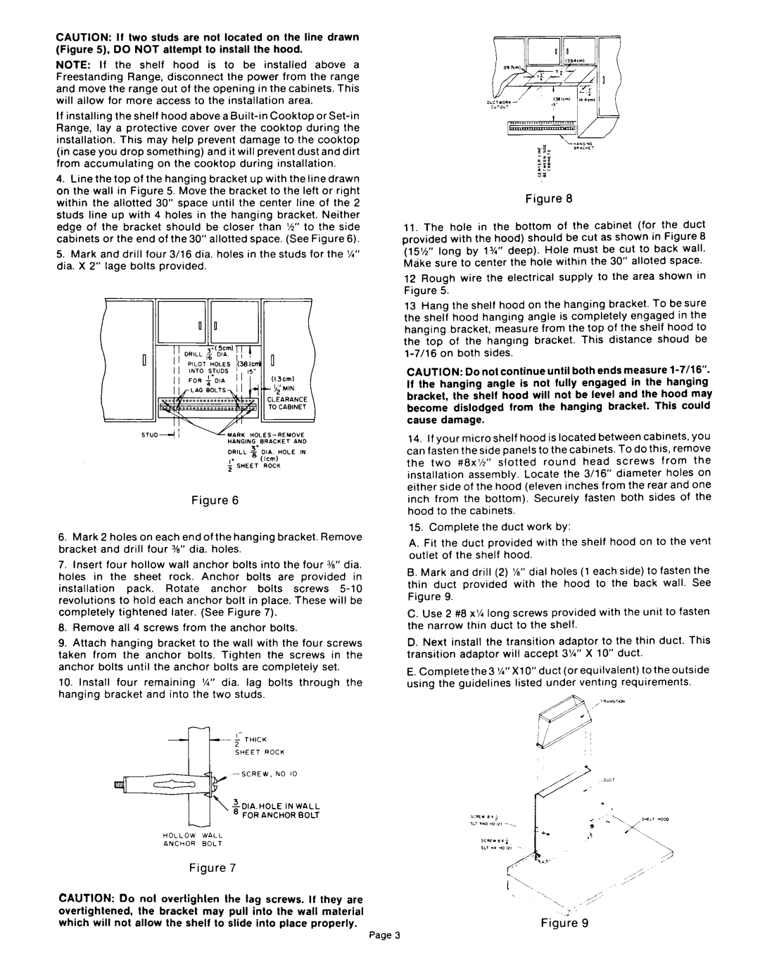 Whirlpool RCH3660 instruction sheet Clearance To Cabinet 