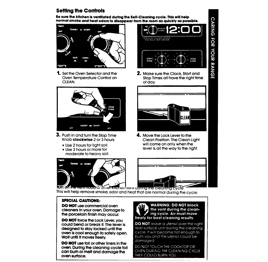 Whirlpool RE953PXP, RE960PXP, RE963PXP manual Clean 