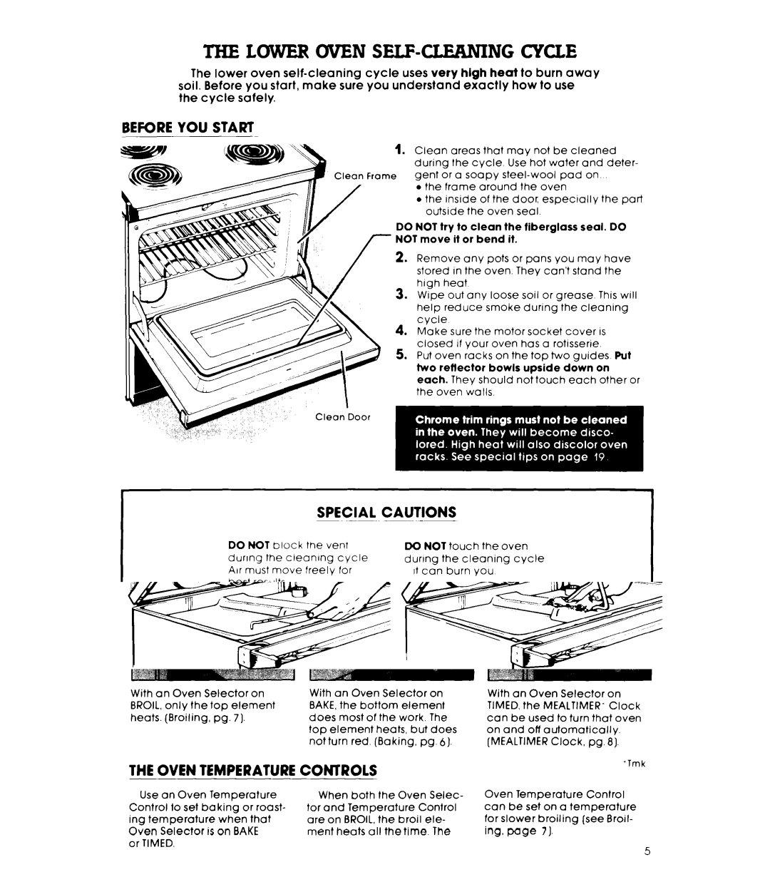 Whirlpool RE960PXK, RE963PXK warranty Iheloweruvenself-Cleaningcycle, Before YOU Start, Special Cautions 