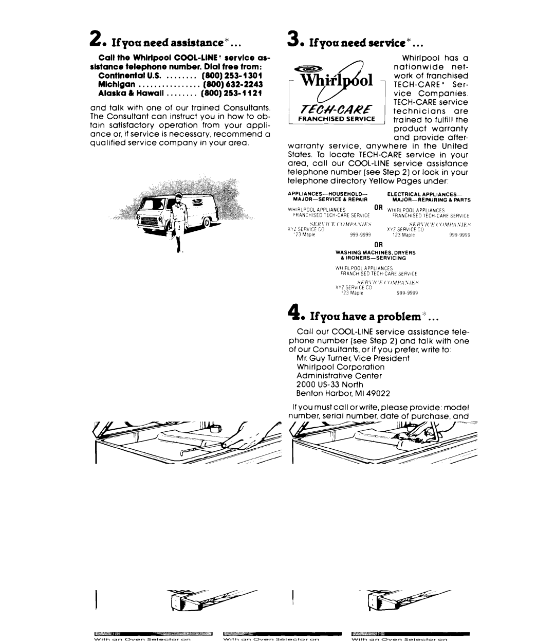 Whirlpool RE963PXK, RE960PXK warranty 2l If you need as&stance 