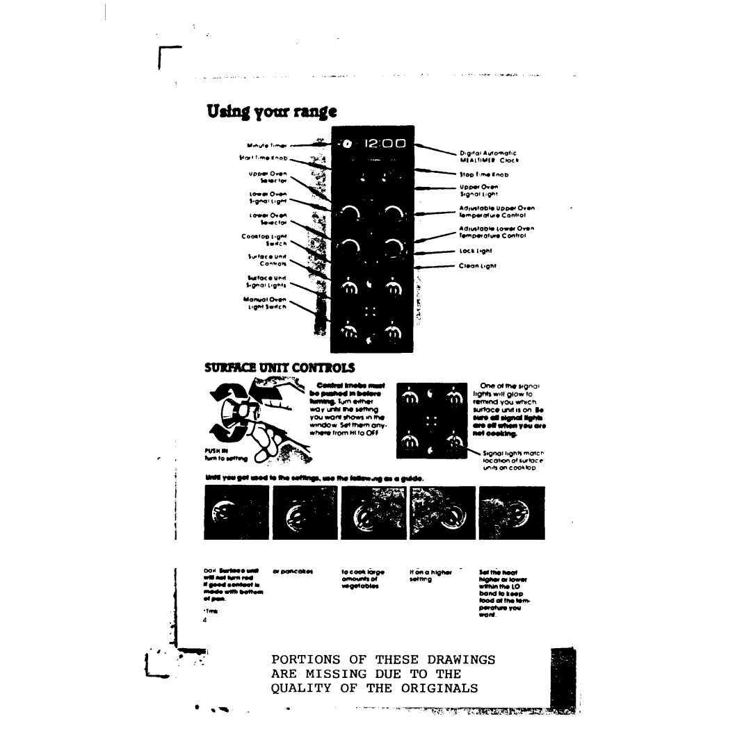 Whirlpool RE963PXK, RE960PXK manual These Drawings Are Missing 