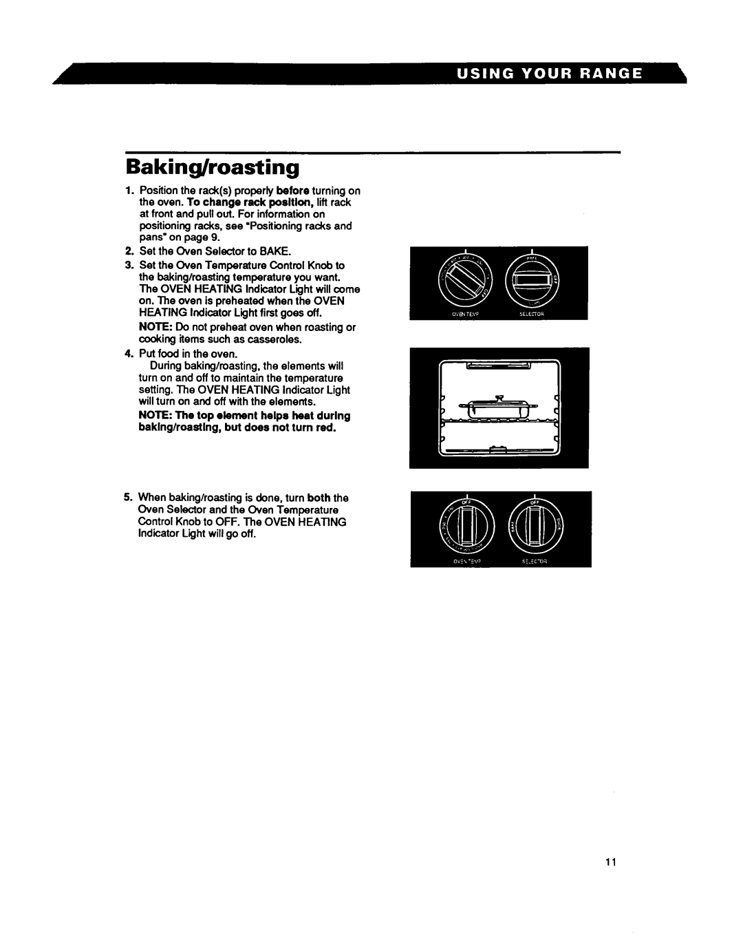 Whirlpool RF302BXY, RF3020XY important safety instructions Baking/roasting 