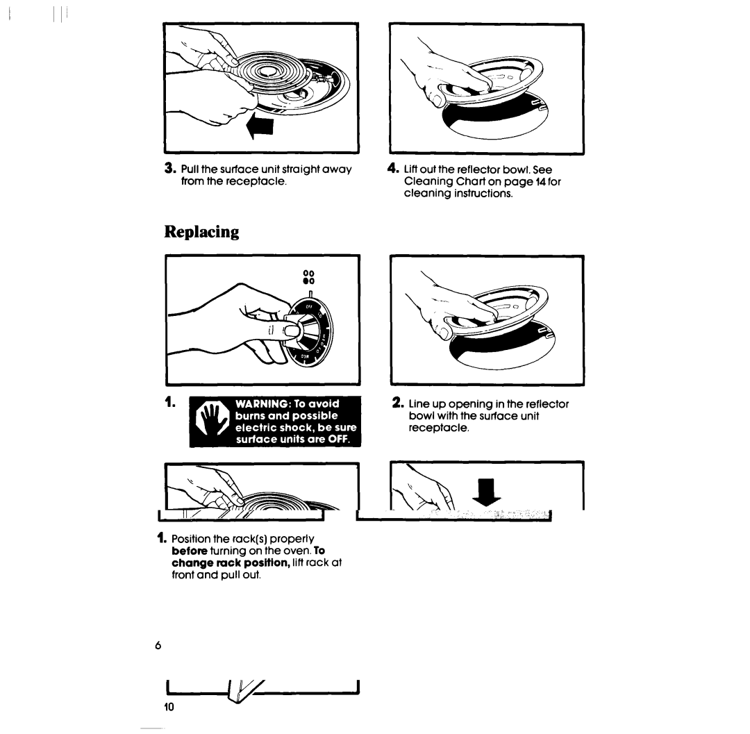 Whirlpool RF303BXP manual Replacing 