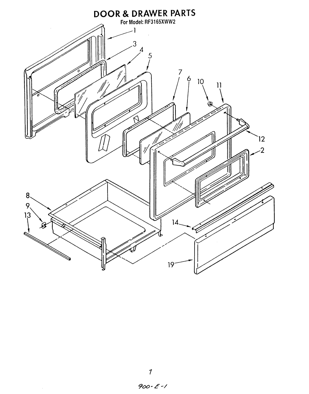 Whirlpool RF3165XWW2 manual 