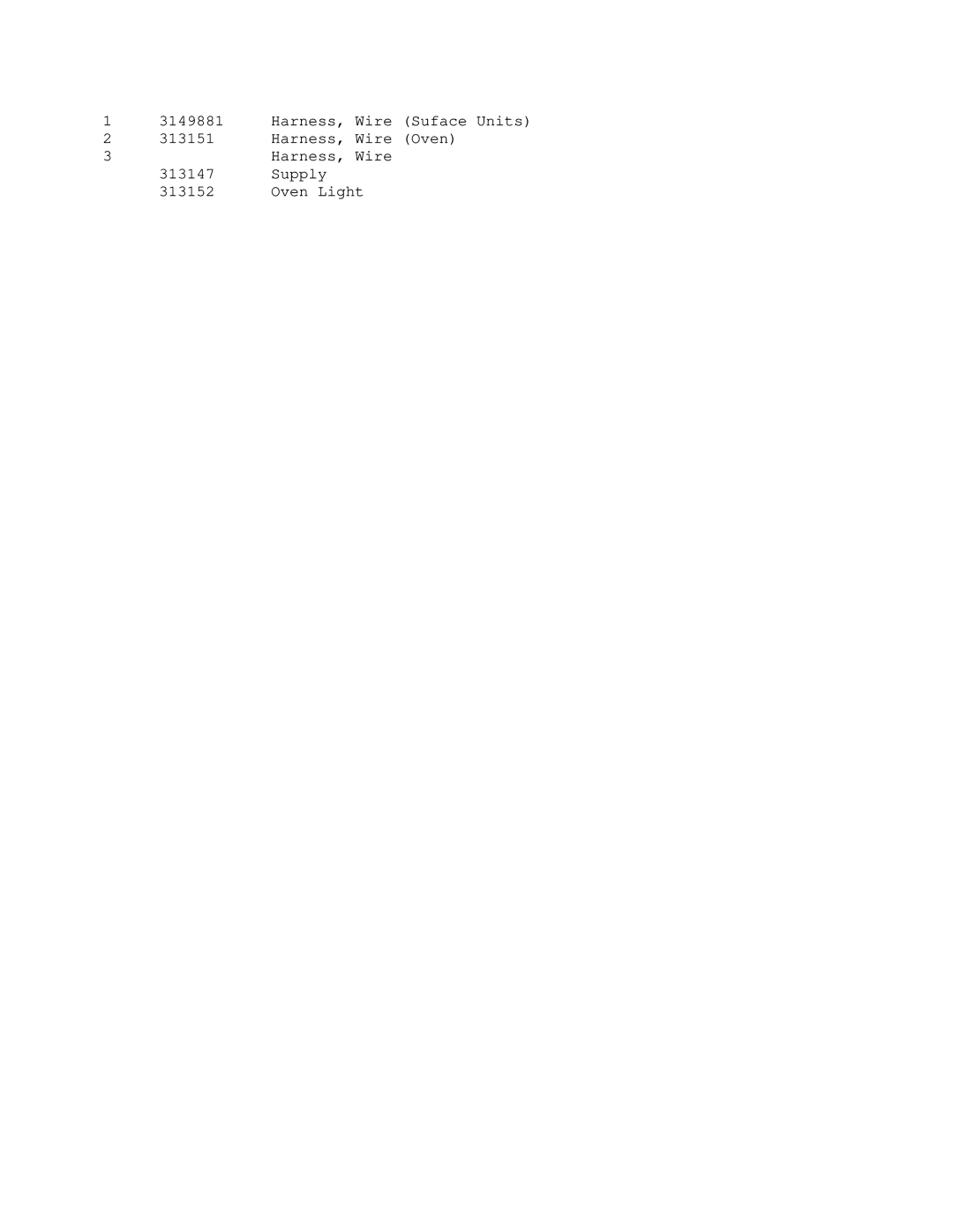 Whirlpool RF3165XWWO manual 