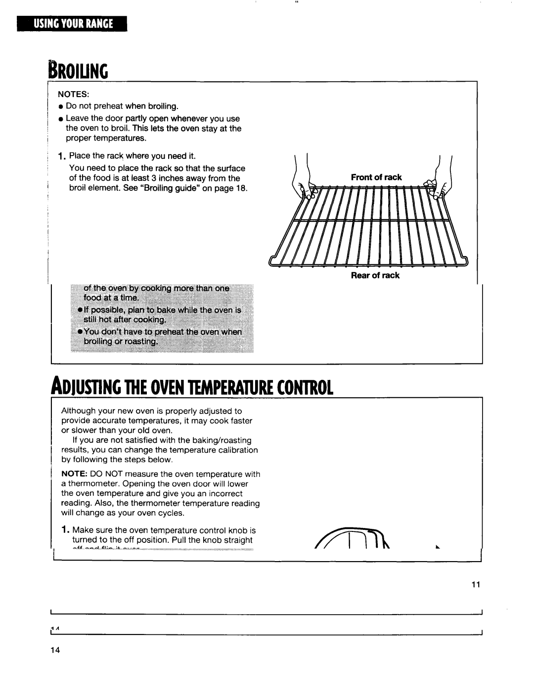 Whirlpool RF35OOXE, RF350BXE, RF354BXE manual Roiling 