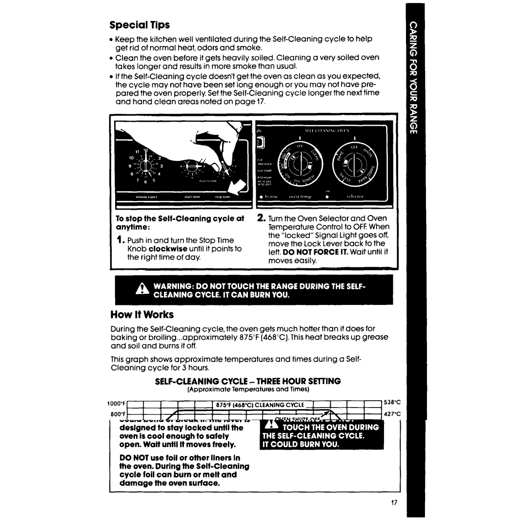 Whirlpool RF363PXVT manual Special Tips, How It Works 