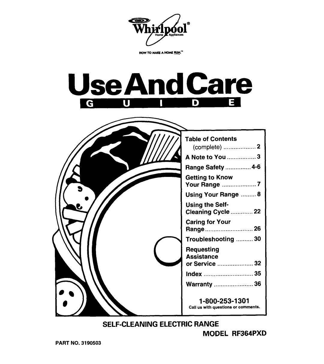 Whirlpool RF364PXD manual Complete You Range Safety, Your Range Using Self Cleaning Cycle, For Your, Contents 