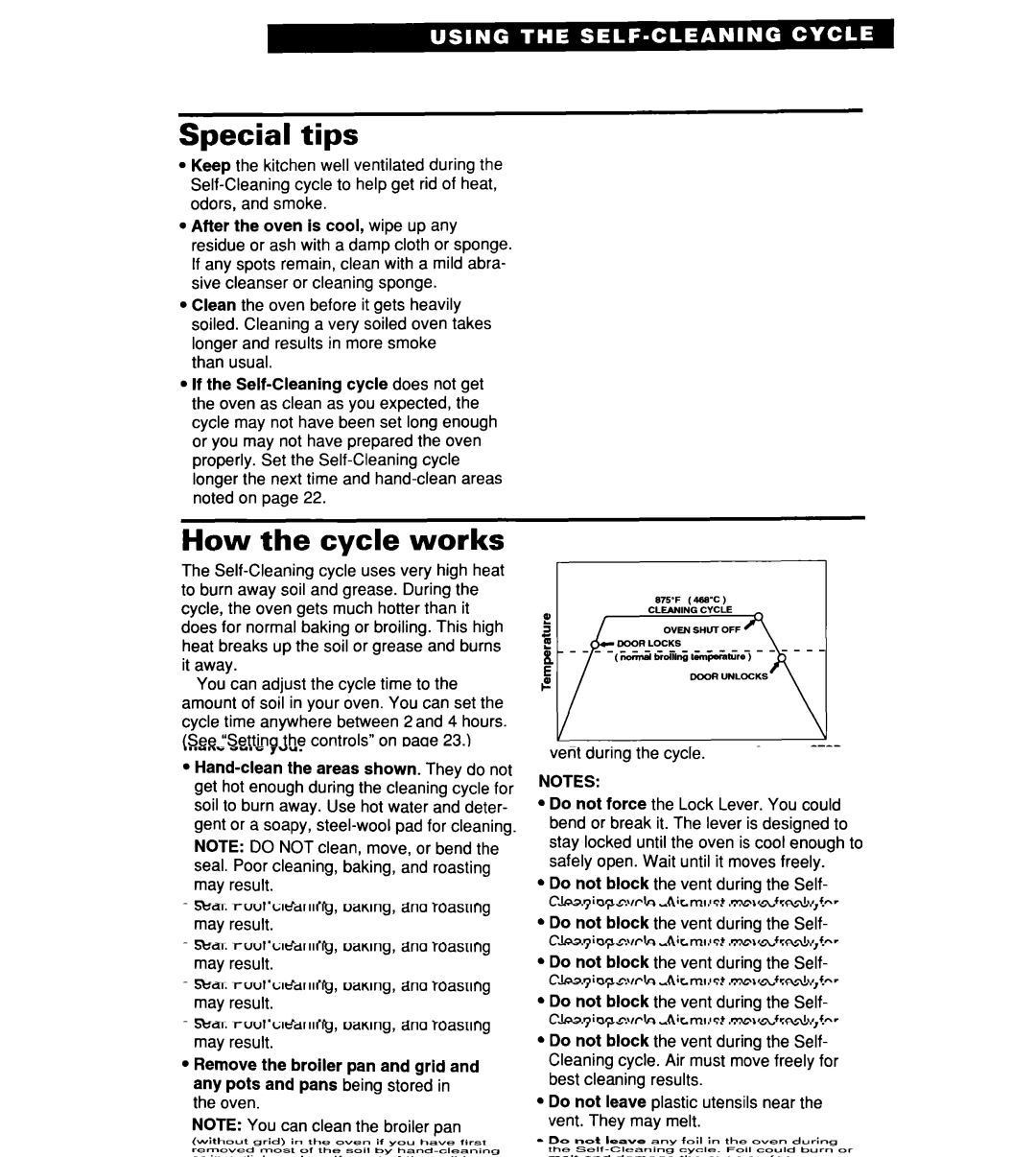 Whirlpool RF364PXD manual Special tips, How the cycle works 