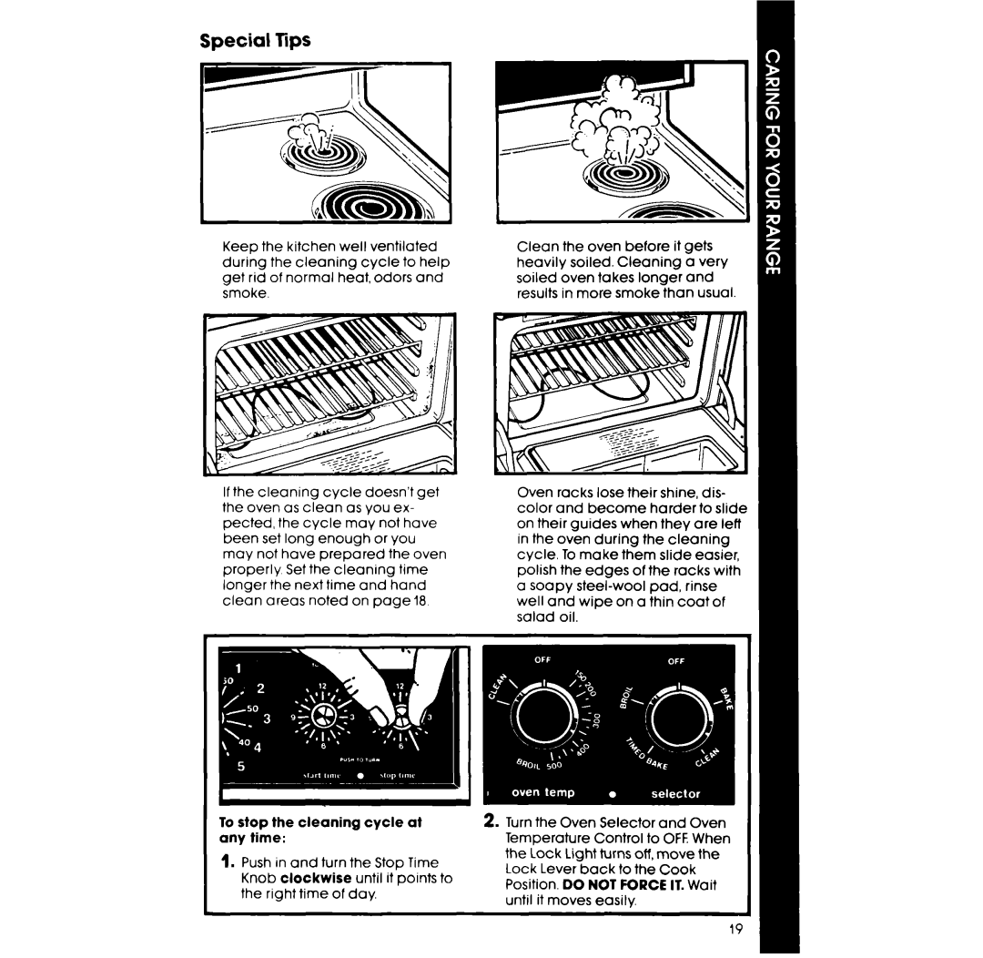 Whirlpool RF365EXP manual Special Tops 