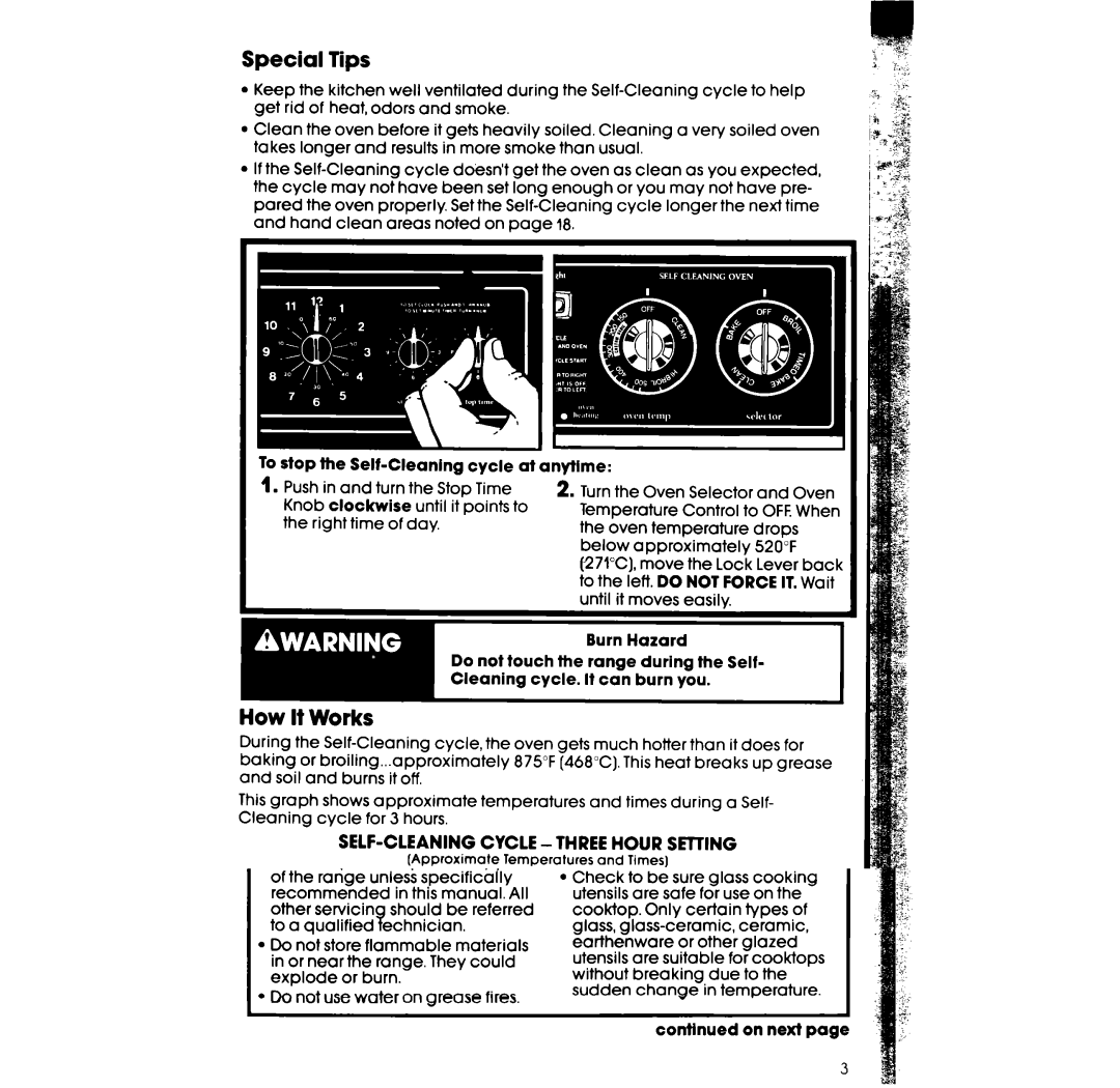 Whirlpool RF365PXW manual Special Tips, How It Works 